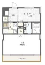 ザ・トライベッカ 802 間取り図