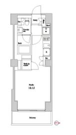 ザ・トライベッカ 706 間取り図