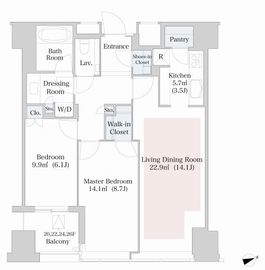 ラ・トゥール新宿 2019 間取り図