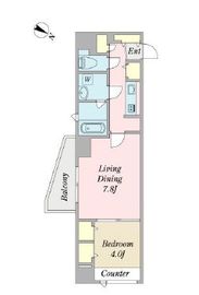 オザリア麻布十番 503 間取り図