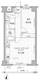 メゾンカルム西新宿 206 間取り図