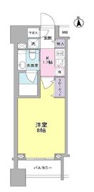 パークフラッツ中目黒 605 間取り図