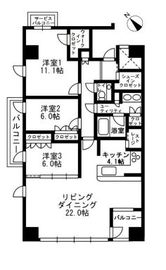 アーバンパーク代官山2 501 間取り図