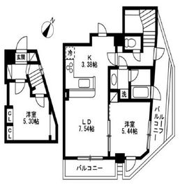 レジディア三軒茶屋2 704 間取り図