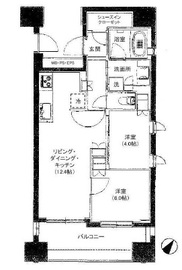 ライオンズ築地リバーノート 5階 間取り図