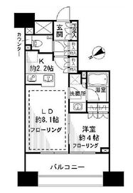 ルフォンリブレ浜松町キャナルマークス 6階 間取り図