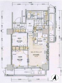 五番町マンション 4階 間取り図