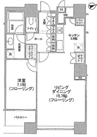 ザ・タワーズ台場 イースト 21階 間取り図