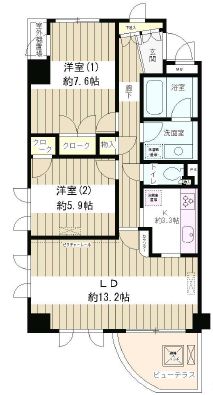 Lapyuta 408 間取り図