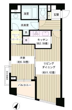パトリス26 501 間取り図