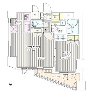 アイスイート東中野 306 間取り図