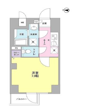 フィオリトゥーラ三軒茶屋ステーションフロント 202 間取り図