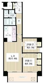 リバー＆タワー 1302 間取り図