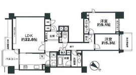 広尾ガーデンヒルズ 2階 間取り図