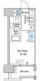 ベルファース目黒 907 間取り図