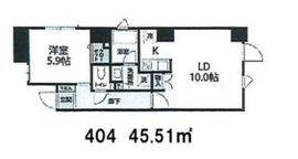 NOZY赤坂 404 間取り図