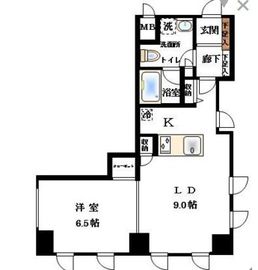 NOZY赤坂 304 間取り図