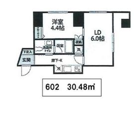 NOZY赤坂 602 間取り図