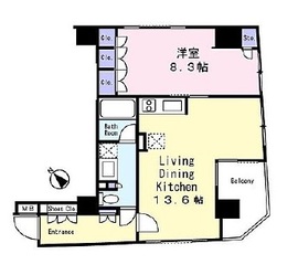 コンポジット日本橋 10階 間取り図