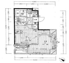 ブロードシティ東京 7階 間取り図