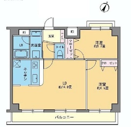 カスタリア千駄ヶ谷 403 間取り図