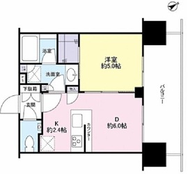 ザ・パークハウス渋谷美竹 15階 間取り図