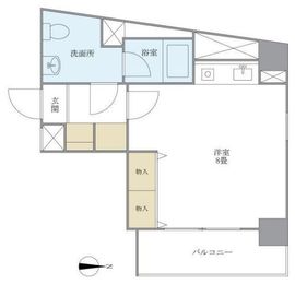 ポプラハウス 305 間取り図