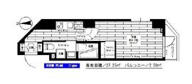 ステージグランデ清澄白河アジールコート 4階 間取り図