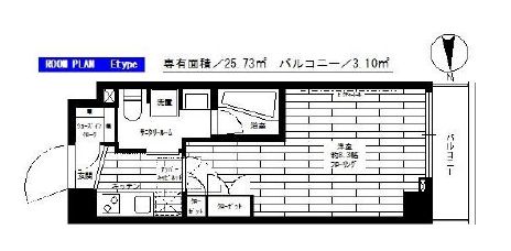 ステージグランデ清澄白河アジールコート 7階 間取り図