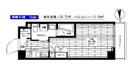 ステージグランデ清澄白河アジールコート 7階 間取り図