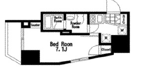 レジディア大森3 1301 間取り図