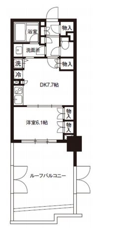 レジディア御茶ノ水 303 間取り図