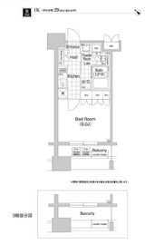 エルスタンザ恵比寿 302 間取り図