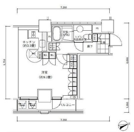 パークキューブ愛宕山タワー 2804 間取り図