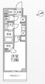 レジディア新御徒町2 612 間取り図