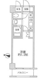 レジディア新宿イースト 404 間取り図