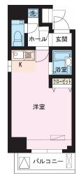 レジディア大井町 204 間取り図