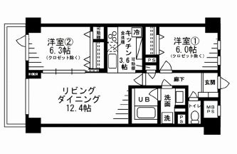 レジディア目白 705 間取り図