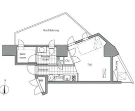 レジディア目白2 702 間取り図