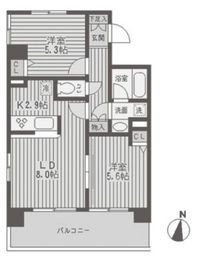 レジディア両国 601 間取り図