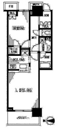 ベイクレストタワー 32階 間取り図