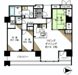 ワールドシティタワーズ アクアタワー 9階 間取り図