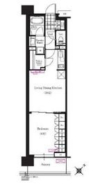ブリリアイスト三軒茶屋アイビーテラス 508 間取り図