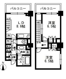 レジディア中落合 C502 間取り図