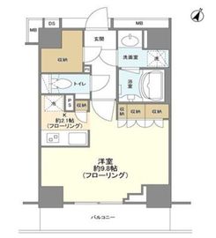 コスモリード市ヶ谷払方町 202 間取り図