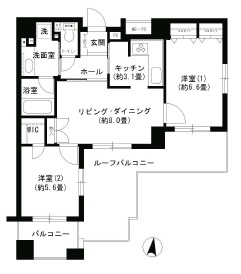 クリオ文京小石川 1303 間取り図