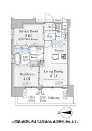 オークスクエア雷門 401 間取り図