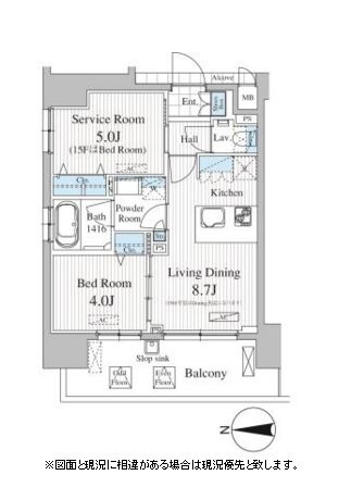 オークスクエア雷門 1401 間取り図