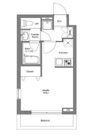 フォルトゥーナヒルズ白金 205 間取り図