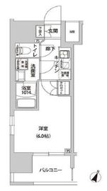 ラクラス幡ヶ谷 1005 間取り図